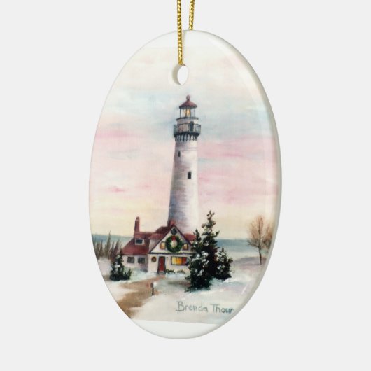 kerstkerstkerstversiering keramisch ornament (Links)