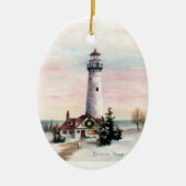 kerstkerstkerstversiering keramisch ornament (Voorkant)