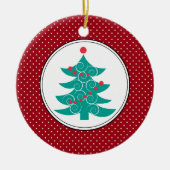 Kerstkerstkerstversieringen Keramisch Ornament (Voorkant)