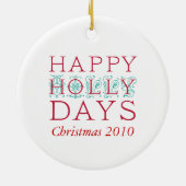 Kerstkerstkerstversieringen Keramisch Ornament (Achterkant)