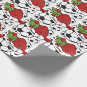 KerstkerstkerstVoetbal | DIY-naam Cadeaupapier (Hoek)