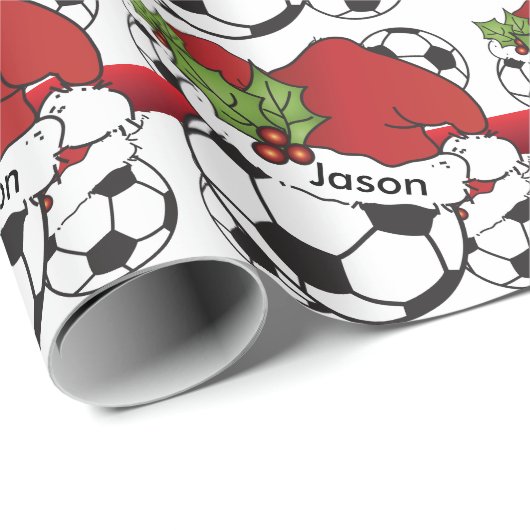 KerstkerstkerstVoetbal | DIY-naam Cadeaupapier (Rol Hoek)