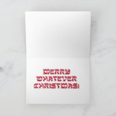 Kerstkerstkerstwenskaart Feestdagen Kaart (Binnen)