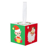 Kerstkerstklei Decoratie (Voorkant hoekig)