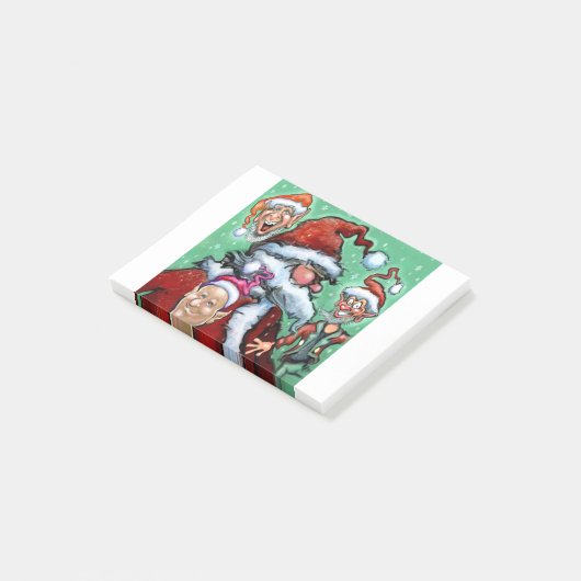 Kerstkerstkleppen Post-it® Notes (Schuin)