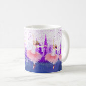 Kerstkerstkoffie met kerstcadeautjes koffiemok (Voorkant rechts)