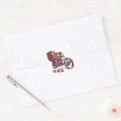 Kerstkerstkostuum kerstkerstkerstkerstkerstkerstma vierkante sticker (Envelop)