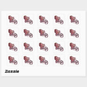 Kerstkerstkostuum kerstkerstkerstkerstkerstkerstma vierkante sticker (Vel)