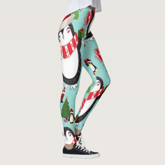 KerstkerstLeggings, Penguin Leggings (Rechts)