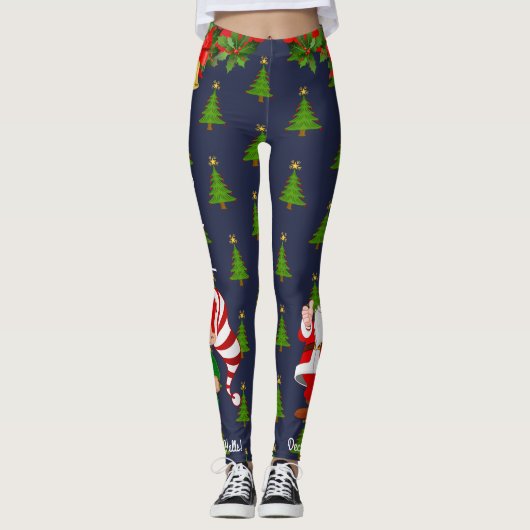 KerstkerstLeggings — Sinterman personaliseren Kies Leggings (Voorkant)