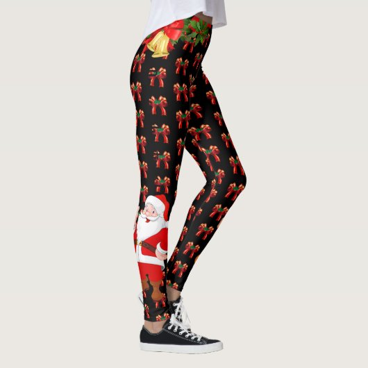 KerstkerstLeggings — Sinterman personaliseren Kies Leggings (Rechts)
