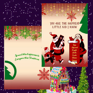 Kerstkerstlijstje Naughty Kind Snowflakes Decor