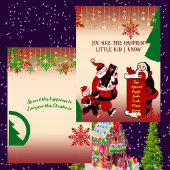 Kerstkerstlijstje Naughty Kind Snowflakes Decor