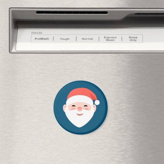 Kerstkerstman blauw magneet (Insitu (Vaatwasser))