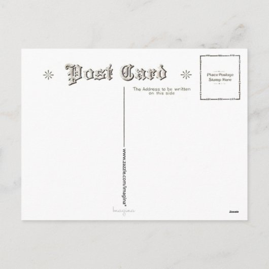  kerstkerstman Briefkaart Kaart (Achterkant)