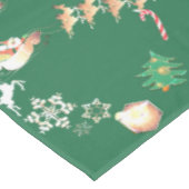 Kerstkerstman en rendier tafelkleed (Gekanteld)