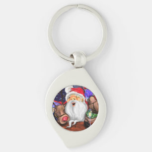 Kerstkerstman en Sleutelhanger-cadeau Sleutelhanger