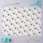 Kerstkerstman: Eskimo Dog HO HO Cute Tissuepapier (Craft)