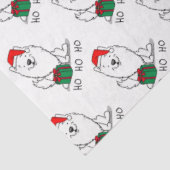 Kerstkerstman: Eskimo Dog HO HO Cute Tissuepapier (Detail)