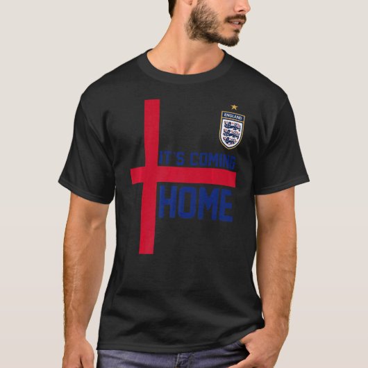 Kerstkerstman Het komt uit Ho Ho Home England Foo T-shirt (Voorkant)