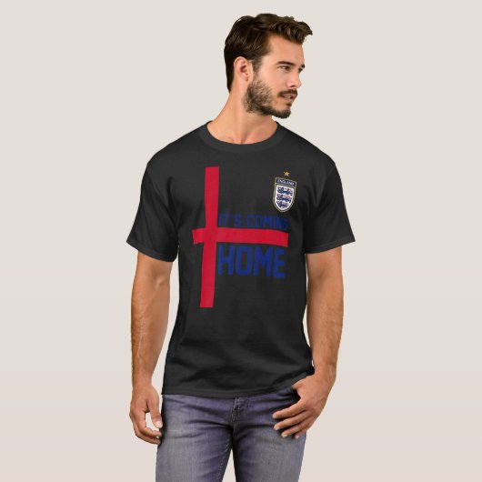 Kerstkerstman Het komt uit Ho Ho Home England Foo T-shirt (Voorkant volledig)