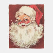 Kerstkerstman kerstkerstman met blauw fleece deken (Voorkant)