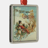 kerstkerstman kerstman metalen ornament (Rechts)