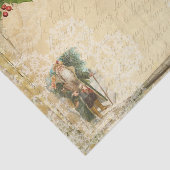  kerstkerstman, kind en schrijven tissuepapier (Detail)