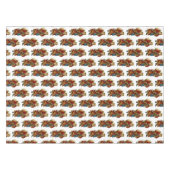 kerstkerstman met ouderdoms kerstfeest tafelkleed (Voorkant (Horizontaal))