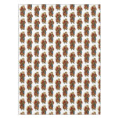 kerstkerstman met ouderdoms kerstfeest tafelkleed (Voorkant)