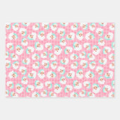  kerstkerstman met pasta's inpakpapier vel (Voorkant 3)