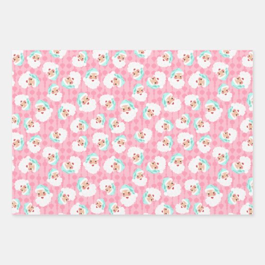  kerstkerstman met pasta's inpakpapier vel (Voorkant 3)