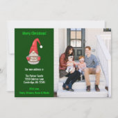 Kerstkerstman nieuwe thuiskomst feestdagenkaart (Voorkant)