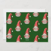 Kerstkerstman nieuwe thuiskomst feestdagenkaart (Achterkant)