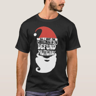 Kerstkerstman om de politici te verdedigen t-shirt