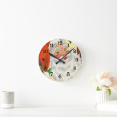 kerstkerstman ronde klok (Huis)