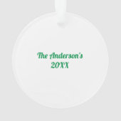 Kerstkerstman Stop hier alsjeblieft met koekjes. Ornament (achterkant)