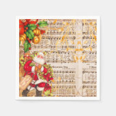  kerstkerstmanen en Victoriaans kerstmanschappen Servet (Voorkant)