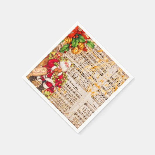  kerstkerstmanen en Victoriaans kerstmanschappen Servet (Hoek)