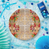 kerstkerstmanolen en kerstkerstkerstkerstmanen papieren bordje (Feest)