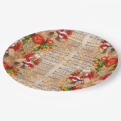 kerstkerstmanolen en kerstkerstkerstkerstmanen papieren bordje (Gekanteld)