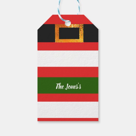 Kerstkerstmis Cadeaulabel (Achterkant)