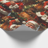  kerstKerstmis Cadeaupapier (Hoek)