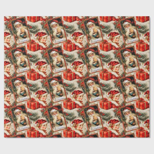  kerstKerstmis Cadeaupapier (Vlak)