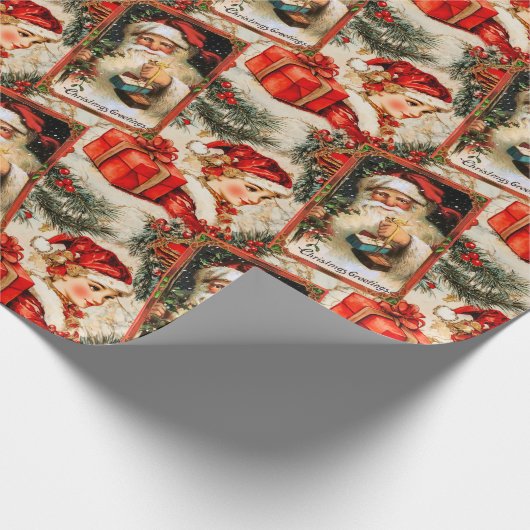  kerstKerstmis Cadeaupapier (Hoek)