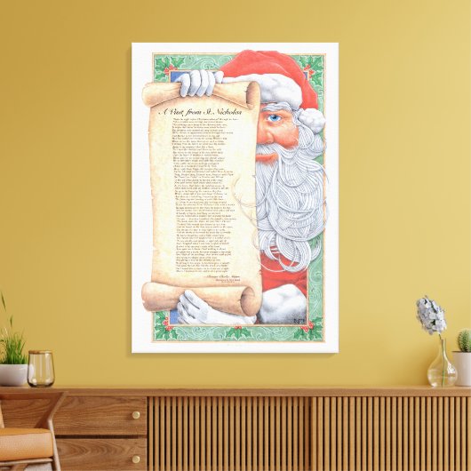Kerstkerstmis Canvas Afdruk (Insitu (Woonkamer))