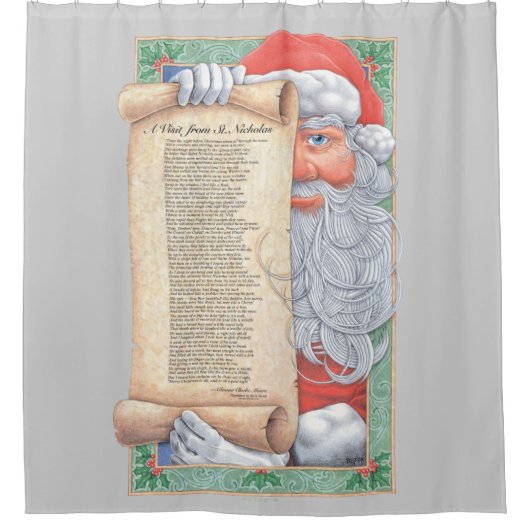 Kerstkerstmis Douchegordijn (Voorkant)