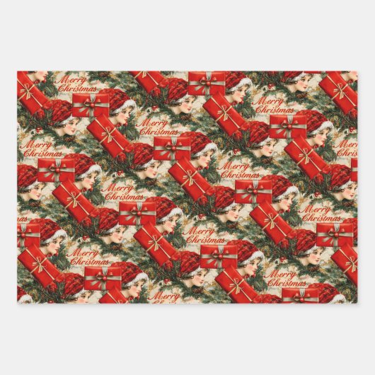  kerstKerstmis Inpakpapier Vel (Voorkant 2)