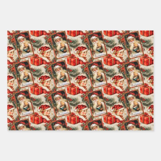  kerstKerstmis Inpakpapier Vel (Voorkant)