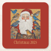 kerstKerstmis Kartonnen Onderzetters (Voorkant)